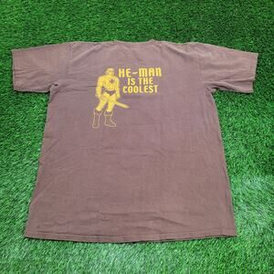 Vintage He-Man Masters-of-the-Universe Shirt 3XL 27x33 Brown